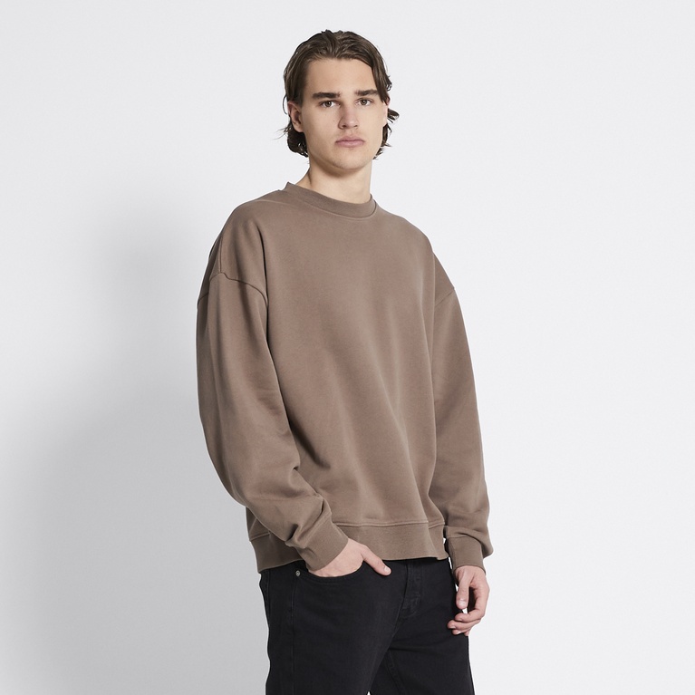 Boxy sweatshirt "Loi" Brown